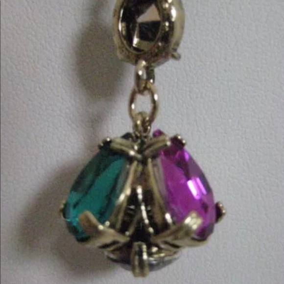 Betsey Johnson Crystal Cluster Pendant Necklace - Picture 6 of 8